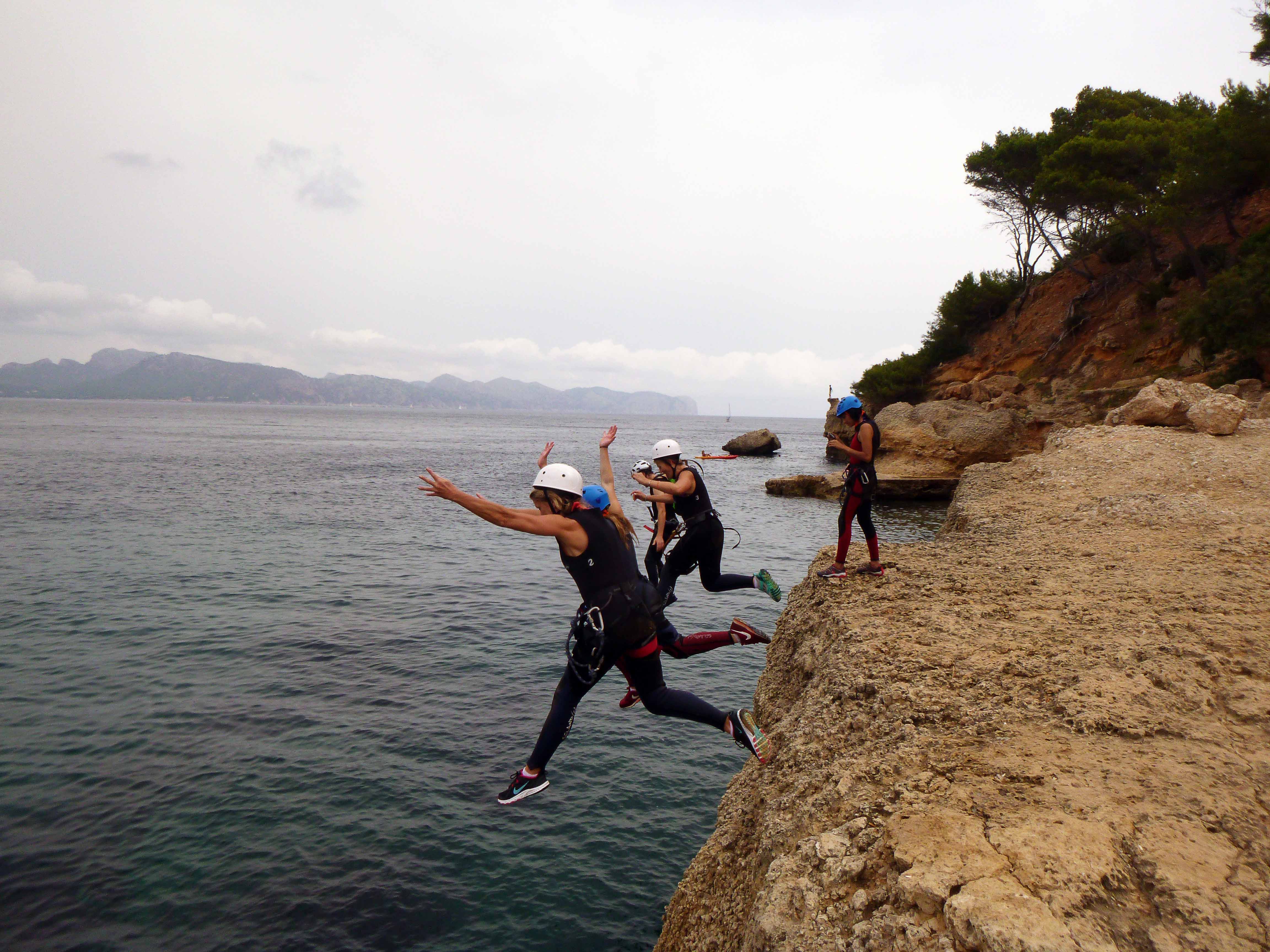Cliff Jumping in Mallorca, Spain.